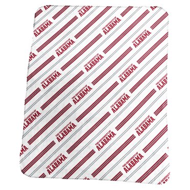 Logo Brands Alabama Crimson Tide 50" x 60" Classic Vertical Stripe Fleece Throw Blanket