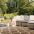 thumbnail image 6 of Safavieh Courtyard Alyssa Geometric Indoor/Outdoor Area Rug, Brown/Bone, 9' x 12', 6 of 15