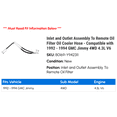 thumbnail image 2 of Inlet and Outlet Assembly To Remote Oil Filter Oil Cooler Hose - Compatible with 1992 - 1994 GMC Jimmy 4WD 4.3L V6 1993, 2 of 2