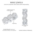 thumbnail image 5 of Rosec Jewels Statement Wedding Band Ring - Certified Lab Created Diamond Eternity Ring (EF-VS Grade), 10K White Gold, US 11.50, 5 of 8
