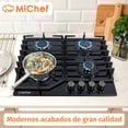 thumbnail image 4 of Combo parrilla y campana MiChef de 60 cm en color negro CARBONARA, 4 of 11