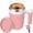 Pink, variant on DaaSiGwaa Rechargeable Self Stirring Mug - Magnetic Electric Auto Mixing Stainless Steel Cup for Office/Kitchen/Travel/Home Coffee/Tea/Hot Chocolate/Milk-430 ml/14.5 oz(Brown)