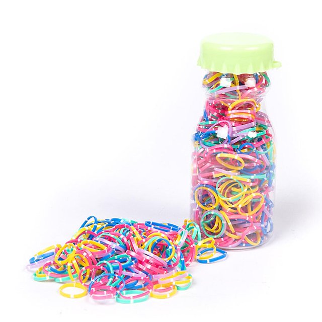 S-260 pcs Mini gomas elásticas suaves para niños, trenzas para el cabello, accesorios para el cabello, regalo