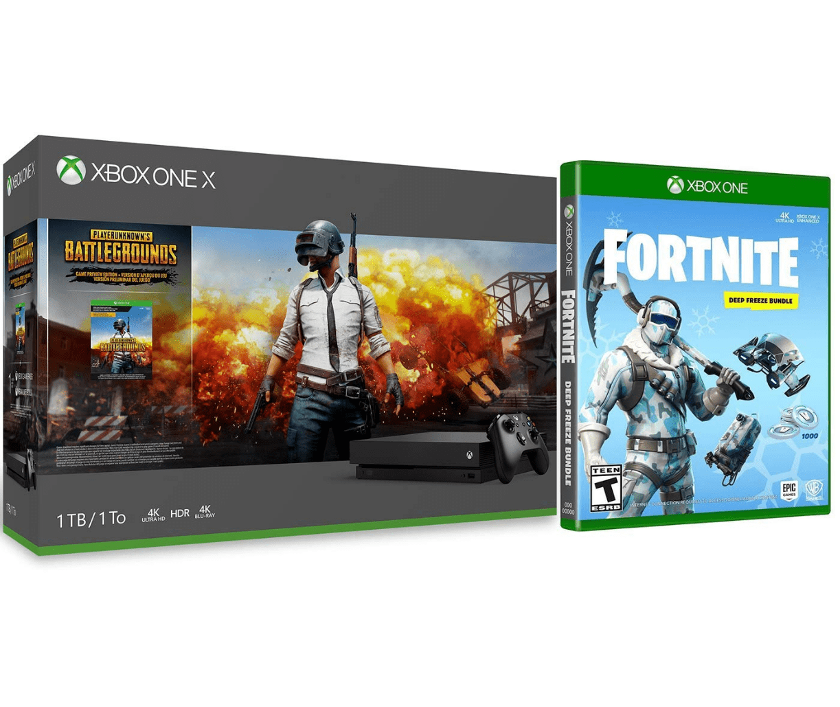 Xbox One X Battle Royale Fortnite And Pubg Collection