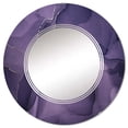 thumbnail image 3 of DESIGN ART Designart 'Purple And Grey Marble Ink Clouds II' Printed Modern Wall Mirror 24in.x36in., 3 of 5