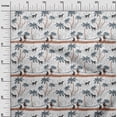 thumbnail image 2 of oneOone Organic Cotton Voile Fabric Tree|Leopard & Monkey Ikat Printed Fabric 1 Yard 42 Inch Wide, 2 of 4