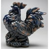 Decorative Sitting Rooster in Blue