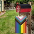 thumbnail image 4 of SPXUBZ 12" x 18" Linen LGBT Garden Flag,Pride Rainbow Bisexual, 4 of 6