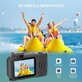 thumbnail image 4 of Cámara Subacuática 4K de 33 Pies, Cámara Impermeable con Pantallas Duales, Cámara Digital de 48 MP con Enfoque Automático para Hacer Snorkel, 4 of 5
