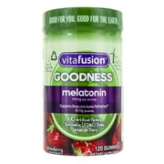 (4 Pack) Vitafusion Goodness Melatonin 10 Mg Strawberry 120 Gummy