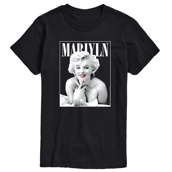 Marilyn Monroe - Black & White Photo Short Sleeve Graphic T-Shirt