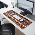 thumbnail image 2 of Long Mouse Pads for Desk,Halloween Stripe Scene Pattern Desk Mats on Top Of Desks, Desk Mouse Pad Extra Large with 3mm Non-Slip Base and Stitched Edge for Gaming,Office,Work,Home 31.5x11.8in, 2 of 5