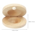 thumbnail image 2 of HIAKDOFT 12 Pcs Kids Castanets Wooden Instruments Beige for Intelligence Development, 2 of 5