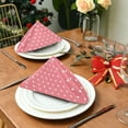 thumbnail image 5 of Iauyy Satin Napkins Set of 6- Star- Pink1 DIY Printing Decoration Cloth Napkin- Easy Care for Home/Party, 5 of 8