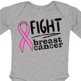 thumbnail image 4 of Inktastic Fight Breast Cancer Pink Ribbon Boys or Girls Long Sleeve Baby Bodysuit, 4 of 5