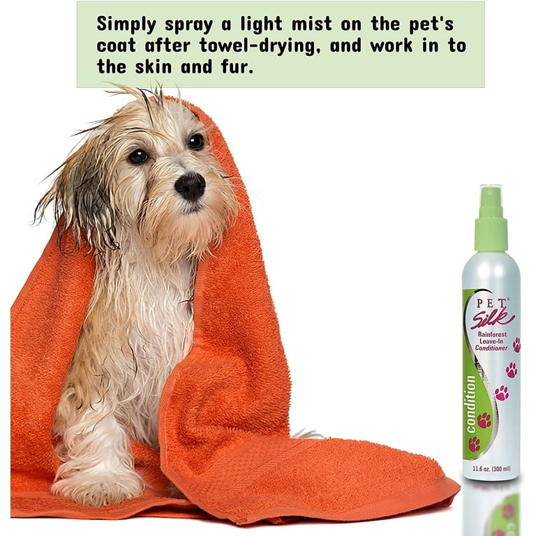 Pet Silk Rainforest Shampoo For Dogs & Cats – 16 Oz, Moisturizing With Light Floral Scent