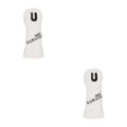 thumbnail image 4 of Youkk Golf Head Covers Driver Fairway Wood Sleeve Cover w/Number Putter White UT 27.5x10cm 2Set, 4 of 6