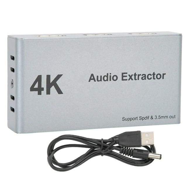 Distribuidor Extractor de Audio HDMI 2 en 1 salida 4k 30hz HDMI a HDMI optica spdif 3.5mm