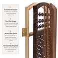 thumbnail image 4 of Red Lantern 5 1/2 ft. Tall Fiber Weave Room Divider - Dark Mocha - 3 Panel, 4 of 6