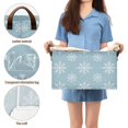 thumbnail image 5 of Yayeee Foldable Storage Basket for Shelves with Handles Waterproof Cloth Bins, Gray Snowflake, 5 of 7