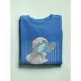 thumbnail image 3 of Abstract Woman Statue Techno Sweatshirt Women -Image by Shutterstock, Female XX-Large, 3 of 4
