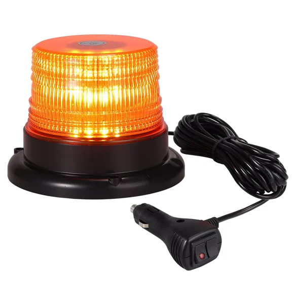 40 LED Amber Beacon Strobe Flashing Light Truck Magnetic Emergency Warning Lamp