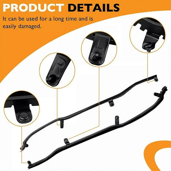 1Pair Rear Door Frame Seal Weatherstrip BB5Z7825324B BB5Z-7825325-B for Explorer 2011-2019 Door Seal