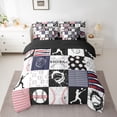 thumbnail image 2 of Feelyou Child Baseball Lover Twin Bedding Sets 7pcs, Cartoon Sports Bedding Comforter Set, 2 of 8