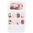 thumbnail image 4 of Acrylic Striped On Nails for Women and Girls Full Set 24 with Glue Design Nail Tips Kit, 4 of 7