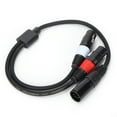 thumbnail image 4 of Cable de audio divisor JORIND de 5 pines XLR macho a doble XLR hembra de 3 pines, 1,6 pies, 4 of 14