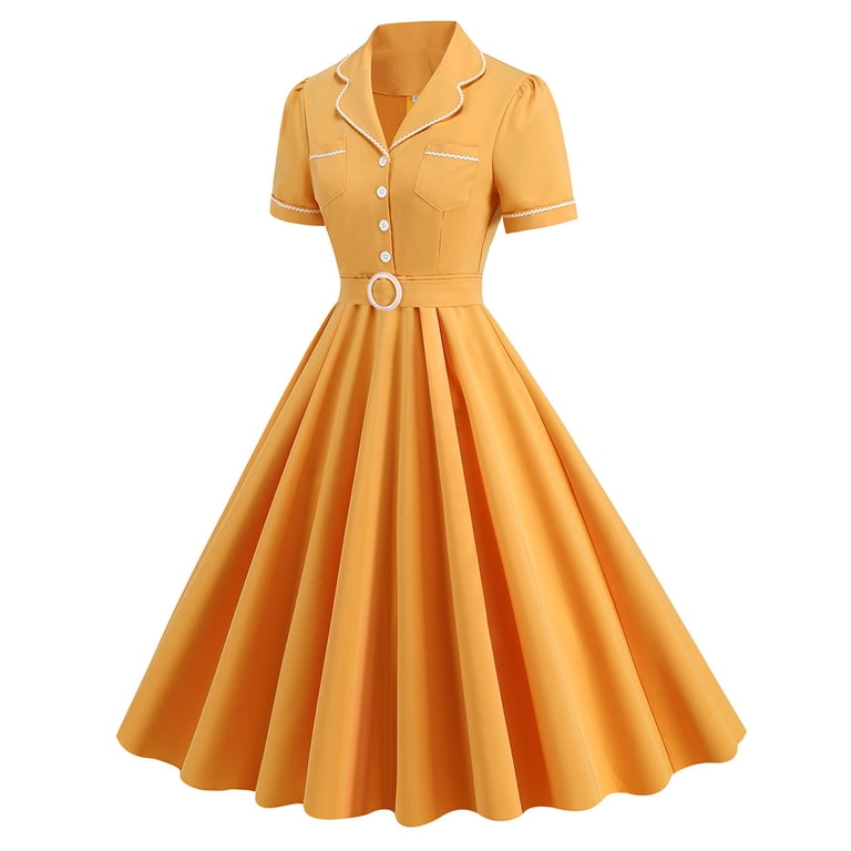 gold pin up dress Gilded Glamour Dress – ElleRebel main image 1