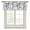 Gray, variant on Gray Coastal Starfish Semi Sheer Valance Curtains Beach Nautical Coral Shell Summer Voile Valances Curtain Rod Pocket Small Window Treatment for Kitchen Bathroom Cafe 42"x12"