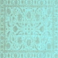thumbnail image 1 of Ahgly Company Indoor Square Oriental Light Blue Traditional Area Rugs, 3' Square, 1 of 4