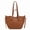 Brown, variant on Soft PU Drawstring Tote Bag, Multi-Way Shoulder Purse for Women, Khaki
