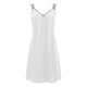 thumbnail image 4 of Vestidos de verano para mujer, vestido playero bohemio, informal, de moda, color liso, con botones, cuello en V, manga corta, 4 of 4