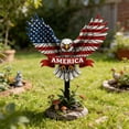 thumbnail image 4 of AZXY Metal Patriotic Eagle Yard Decor, 4th of July Eagle Garden Stake, American Flag Bald Eagle Ornament, Independence Day Outdoor Sign, Wrought Iron Eagle Decor for Patio Backyard Lawn Terraces, 4 of 6