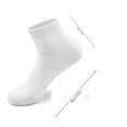 thumbnail image 3 of Unisex Sweat-Absorbing and Breathable Cotton Socks, Solid Color Short Tube Socks, 3 of 4