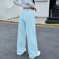 thumbnail image 5 of Hearthz Wide Leg Sweatpants Women High Waist Trousers Pants for Women Fall Soft Fleece Sweatpants Women Casual Jogger Pants, 5 of 6