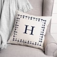 thumbnail image 3 of Creative Products Nautical Monogram - H 18x18 Indoor / Outdoor Pillow, 3 of 3