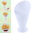 thumbnail image 2 of PENGXIANG French Fries Cup Container Dipping Cone Snack Holder Stand for Salad Sauce Kitchen(2pcs), 2 of 8