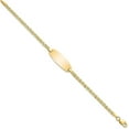 thumbnail image 2 of 14k Yellow Gold Semi-Solid Oval Anchor ID Bracelet - 7", 2 of 5