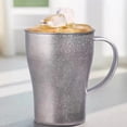 thumbnail image 5 of Vjnyvs Vintage Pure Titanium Coffee Mug Portable Beer Stein Tumbler with Handle Silver Retro Cold Water Mug for Indoor Outdoor, 5 of 6