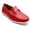 Red, variant on Aston Marc Mens Walk Faux Leather Slip-On Loafers