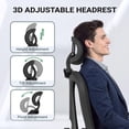 thumbnail image 2 of Homall Ergonomic Office Chair with Footrest, High Back Mesh Computer Desk Chair with Adjustable Headrest, Armrest & Back Support, Black, 2 of 7