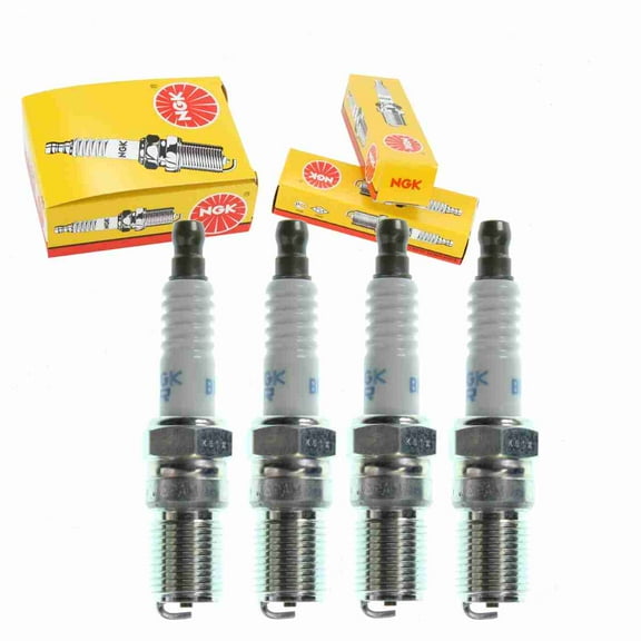 4 pc NGK 1094 Standard Spark Plugs for 1765242 1765245 483 RS5C Ignition Wire Secondary Fits select: 1989-1990 JAGUAR XJS