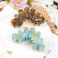 thumbnail image 4 of Hair Claw Clips Women Hair Clip French Style Barrettes Celluloid Leopard Print Accessories Jaw Clips for Thick Hair-2 Pack, 4 of 6