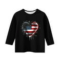 thumbnail image 4 of Bnwani Long Sleeve Toddler T Shirt Black Crew Neck Fashion Printed Tops 9 Years, 4 of 4