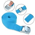 thumbnail image 3 of 6pcs 6.5ft Cargo Tie Down Straps Lashing Straps Travel Luggage Strap Adjustable with Cam Lock Buckle for Car Truck Blue, 3 of 6