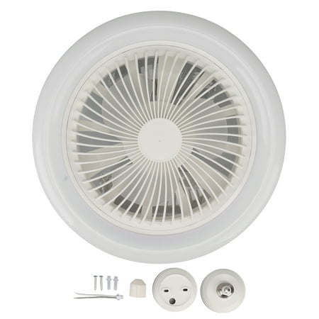 

2024 9.8in LED Ceiling Fan Light Quiet 3 Gears Ceiling Fan with E27 Lamp for Living Room 86265V White
