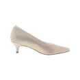 thumbnail image 2 of Vionic Womens Sylvie Leather Slip On Kitten Heels Taupe 9.5 Medium (B,M), 2 of 3